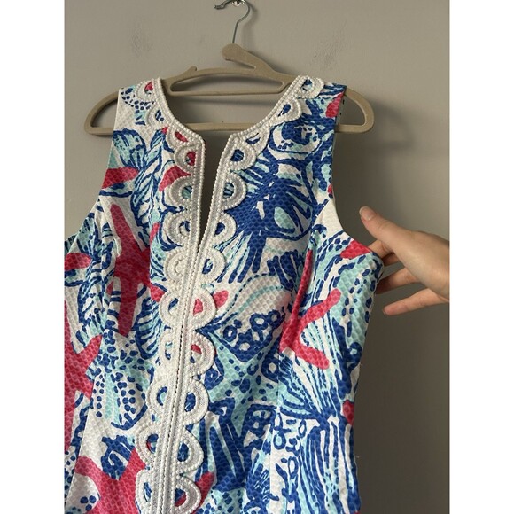 Lilly Pulitzer Janice Shift Dress in the "She She Shells" print Size 14 Preppy - Picture 10 of 10